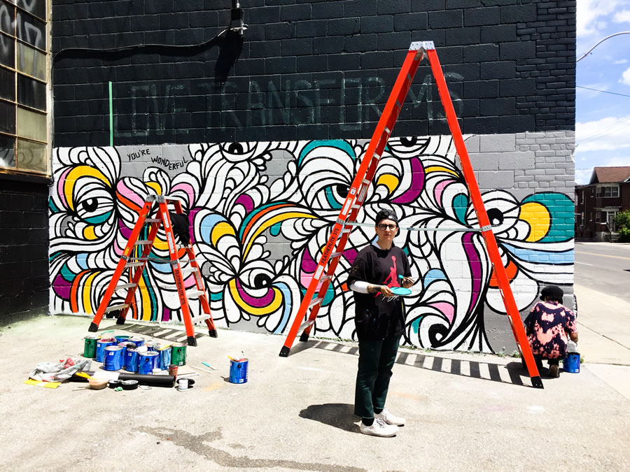Love Transforms Live Mural | Toronto Street Art & Graffiti
