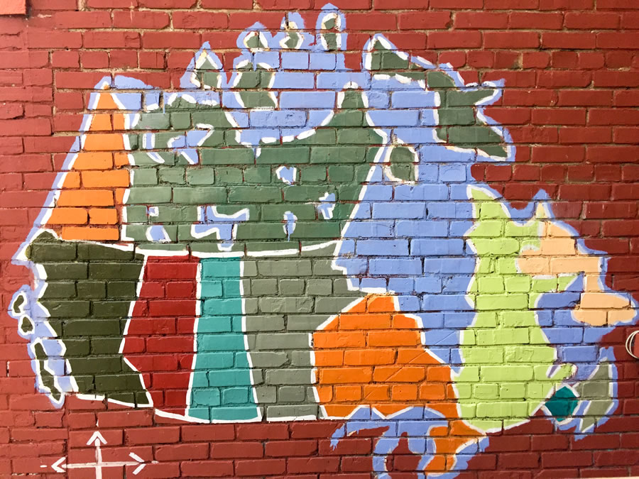 map of Canada hand painted mural
